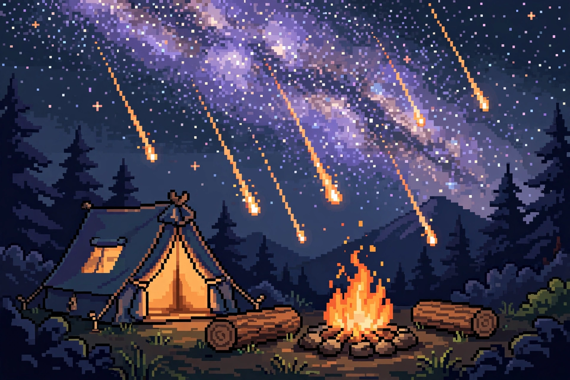 Meteor Camp Night
