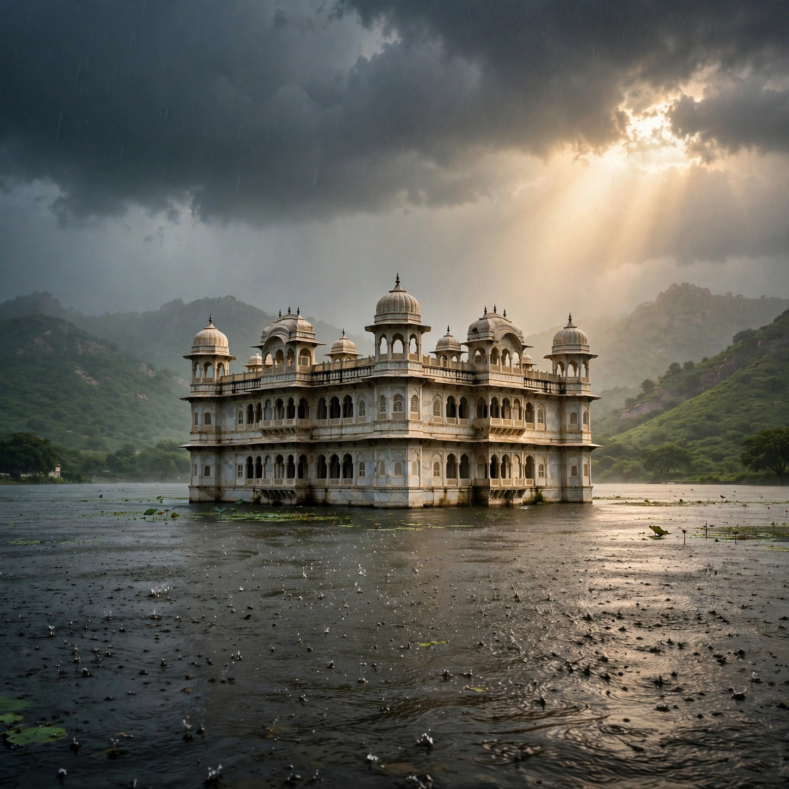 Monsoon Palace Lake