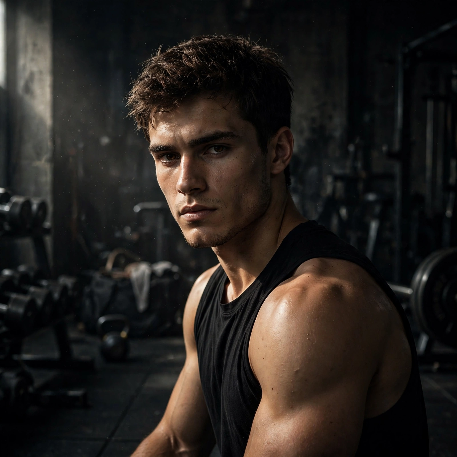 Moody Gym Portrait