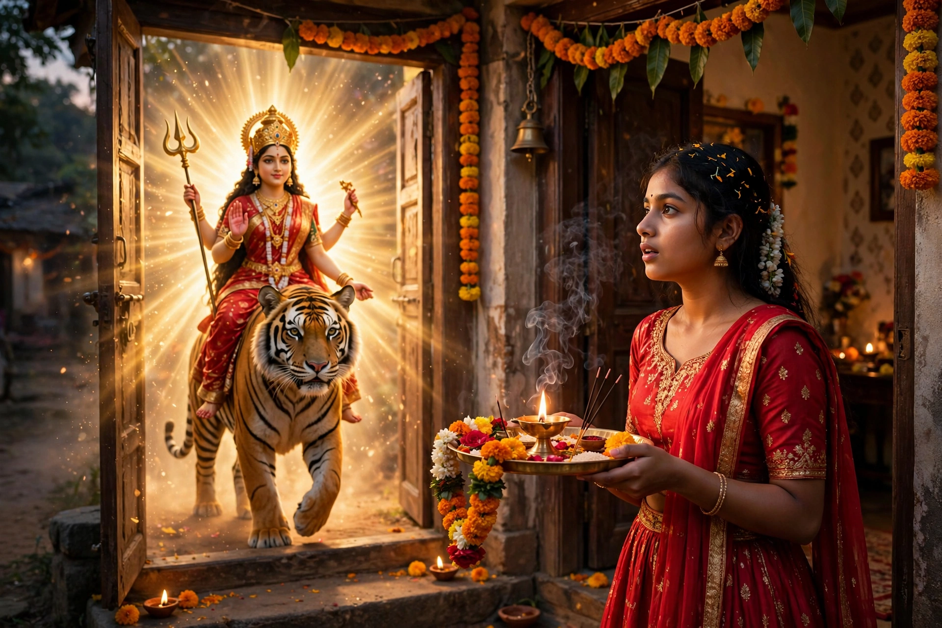 Navaratri Durga Welcome