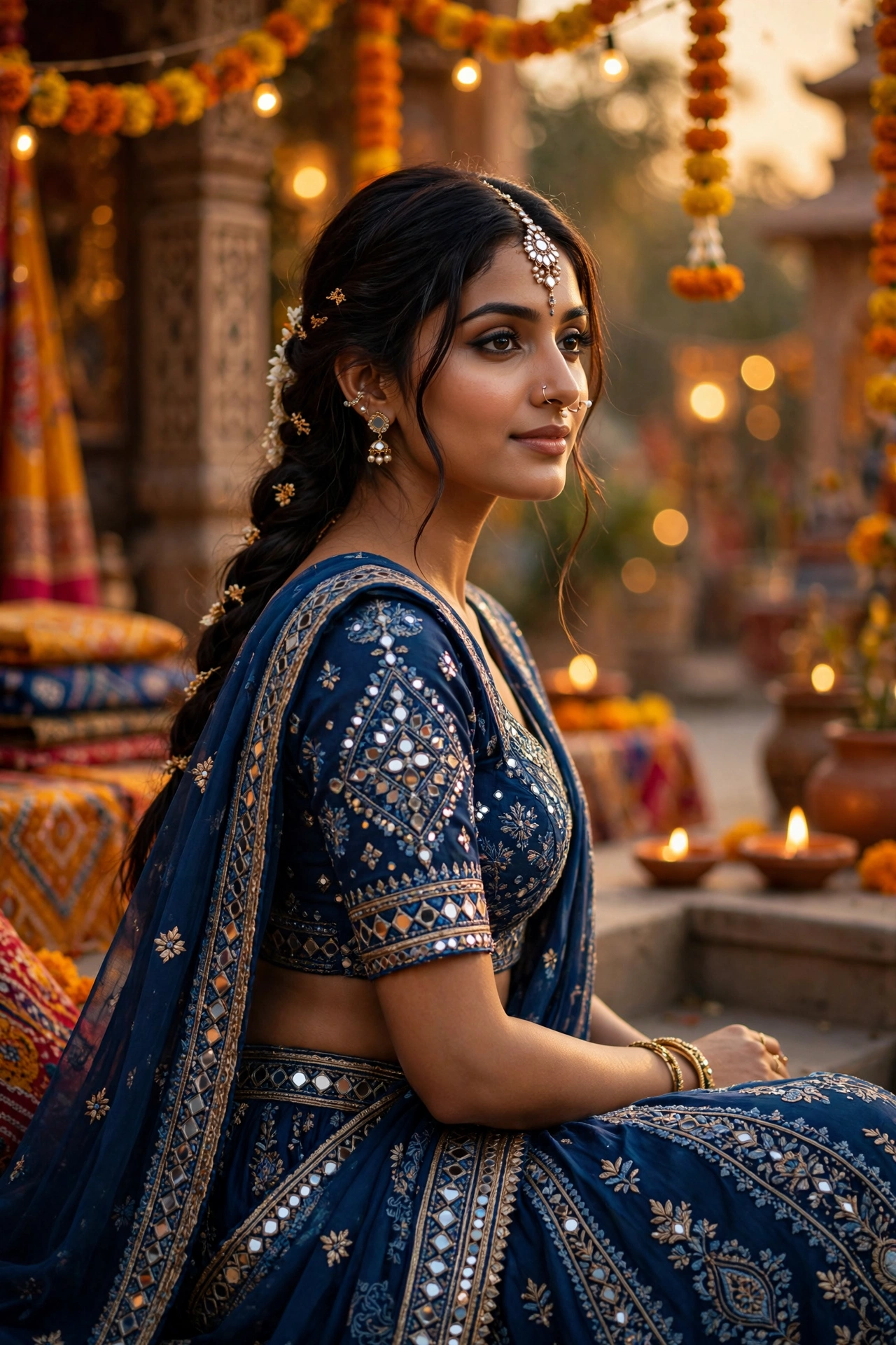 Navratri Lehenga Portrait