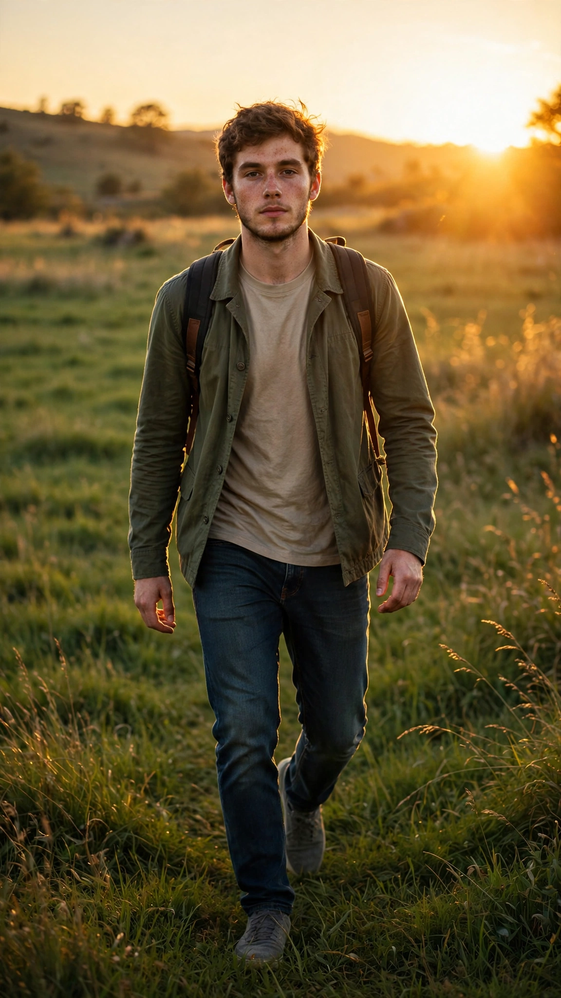 New Year Golden Hour Field Walk
