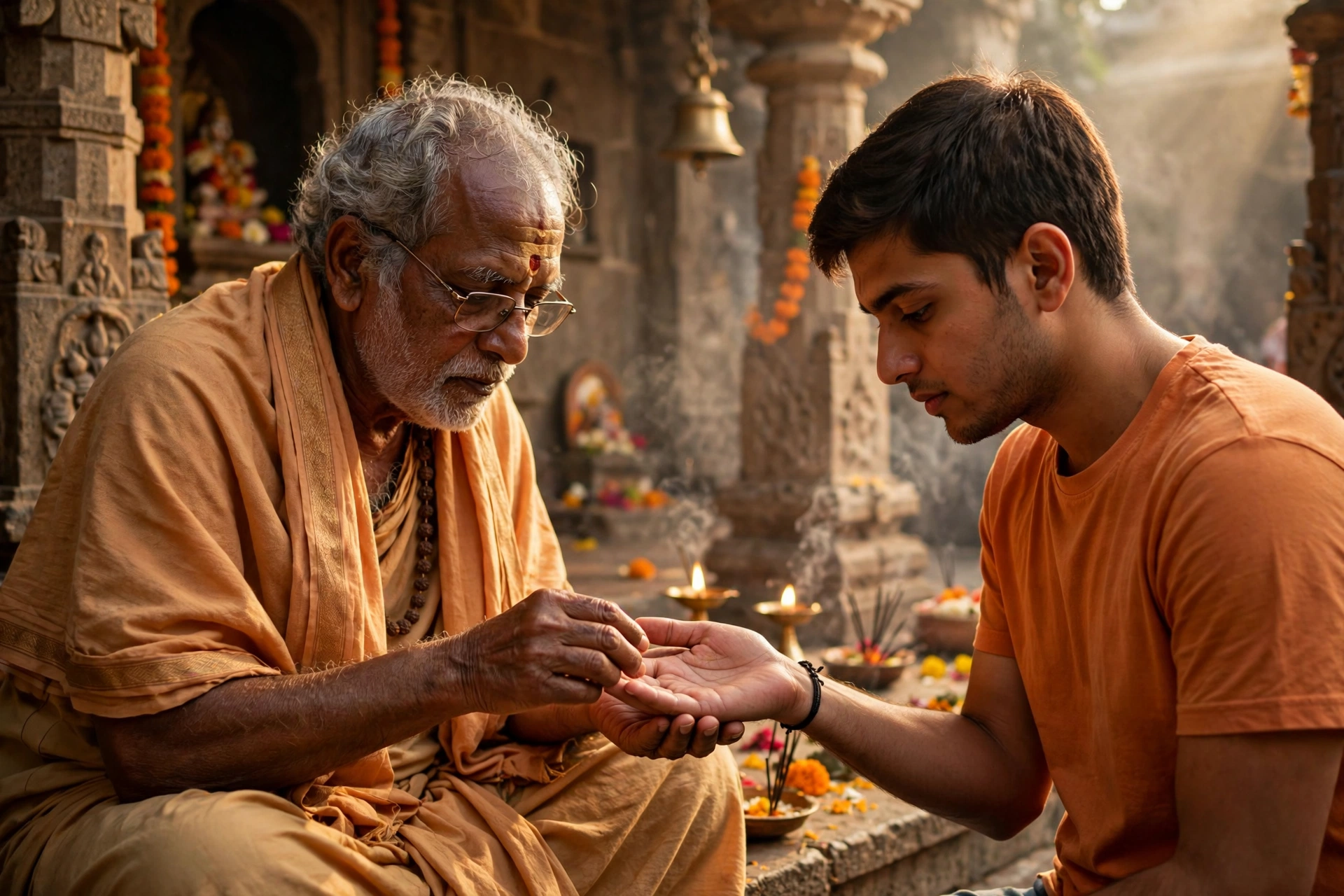 Palm Reading Pandit Portrait