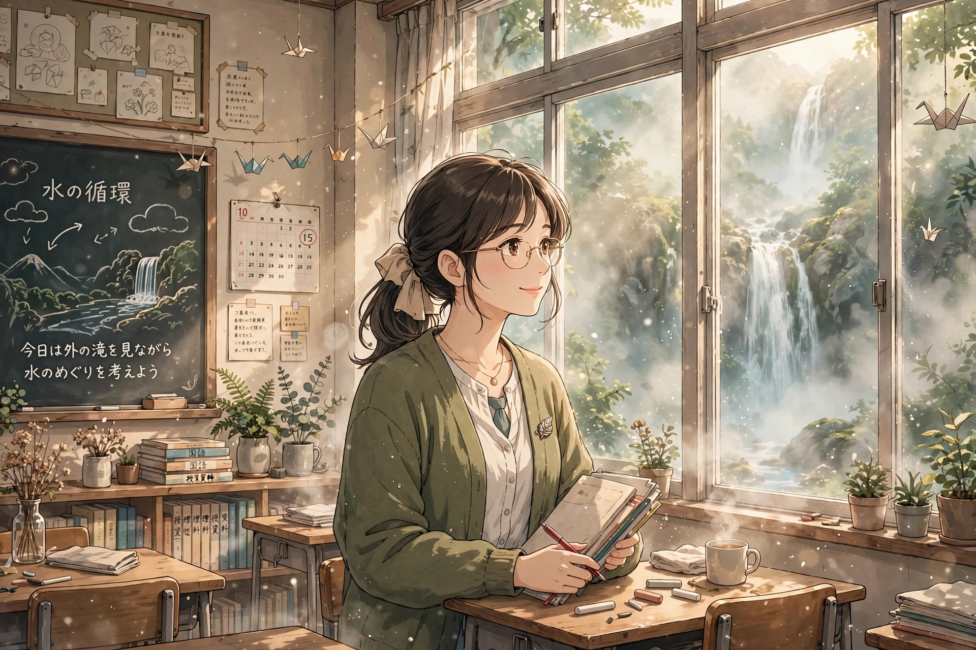 Waterfall Mist Anime