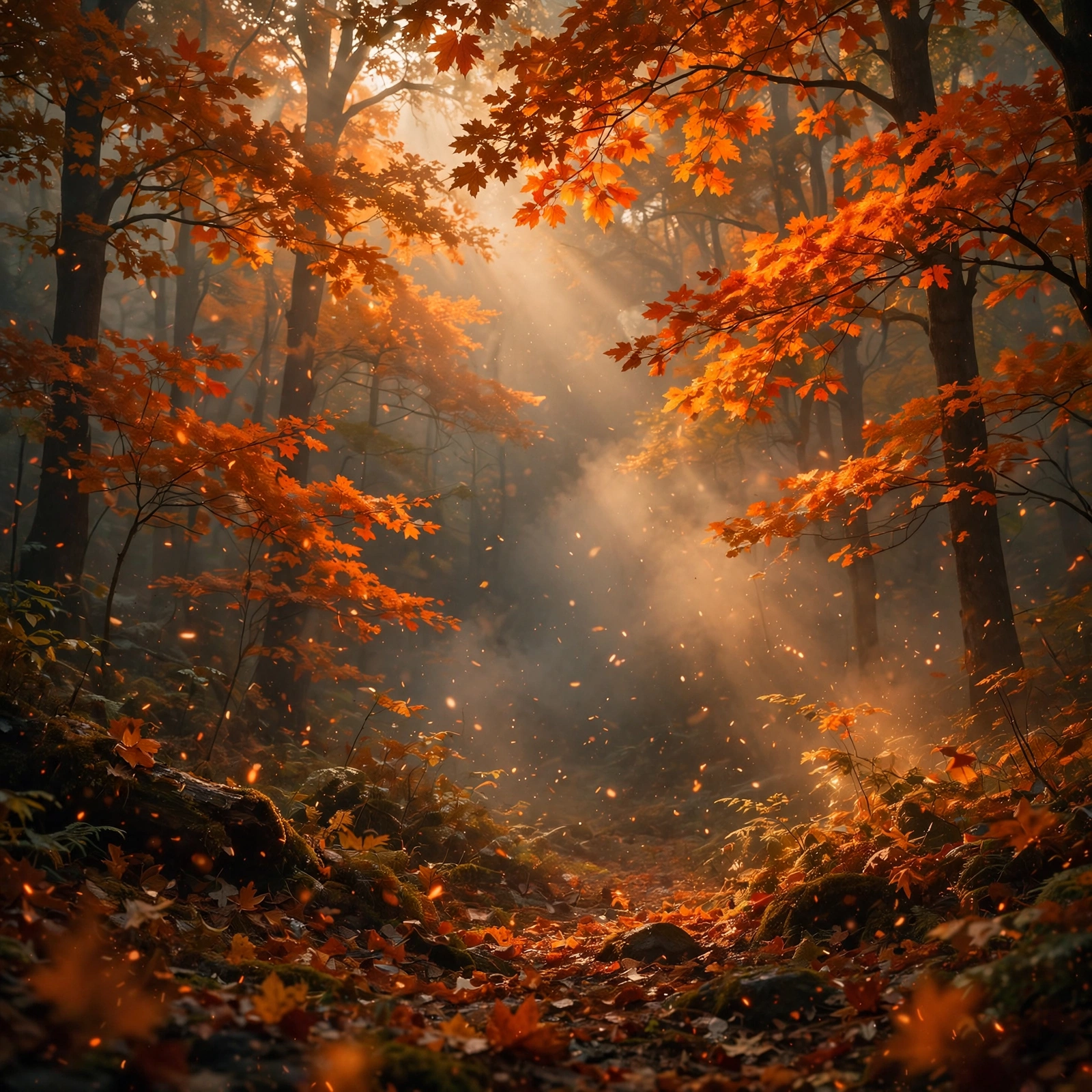 Cinematic Autumn Fire