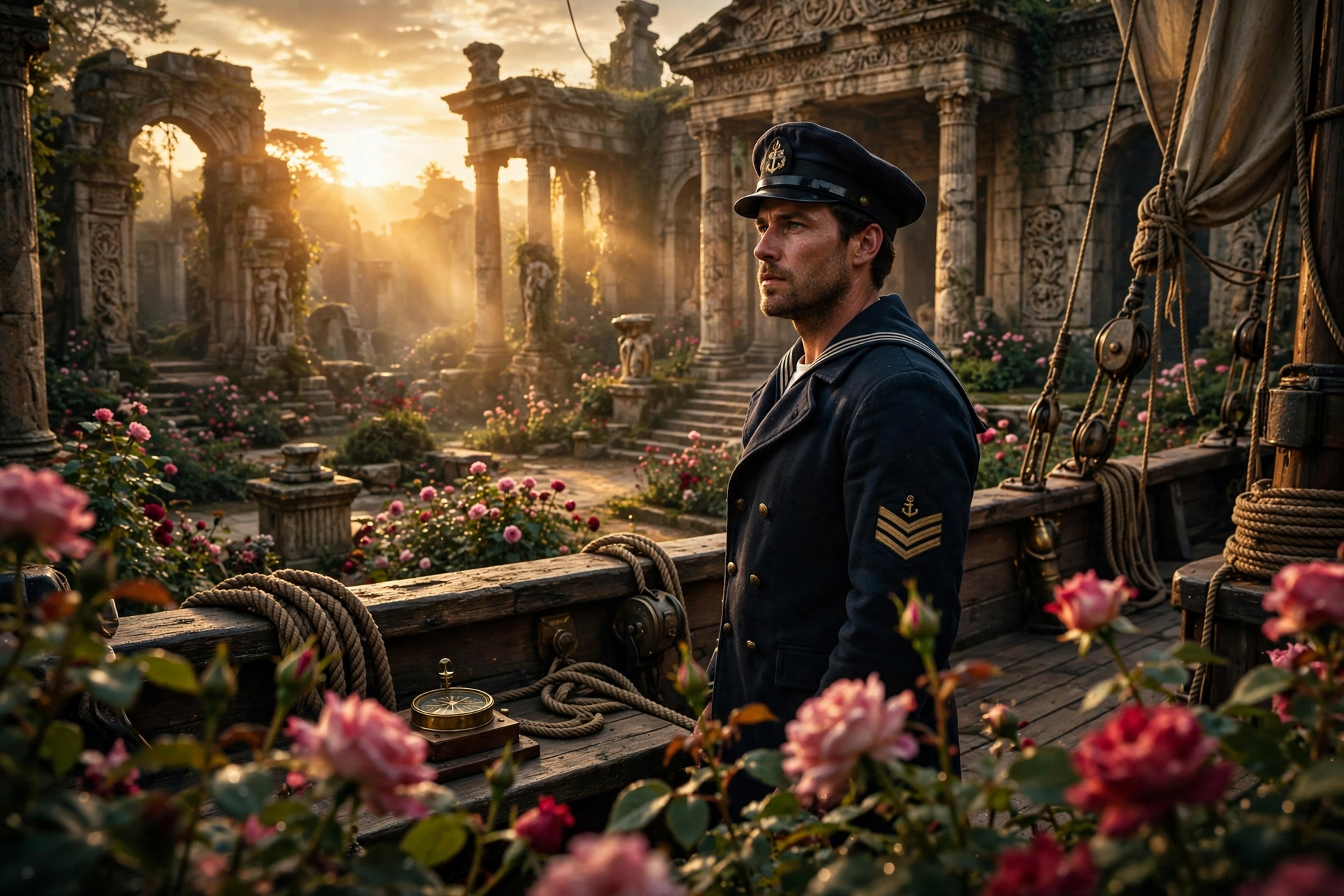 Cinematic Rose Garden