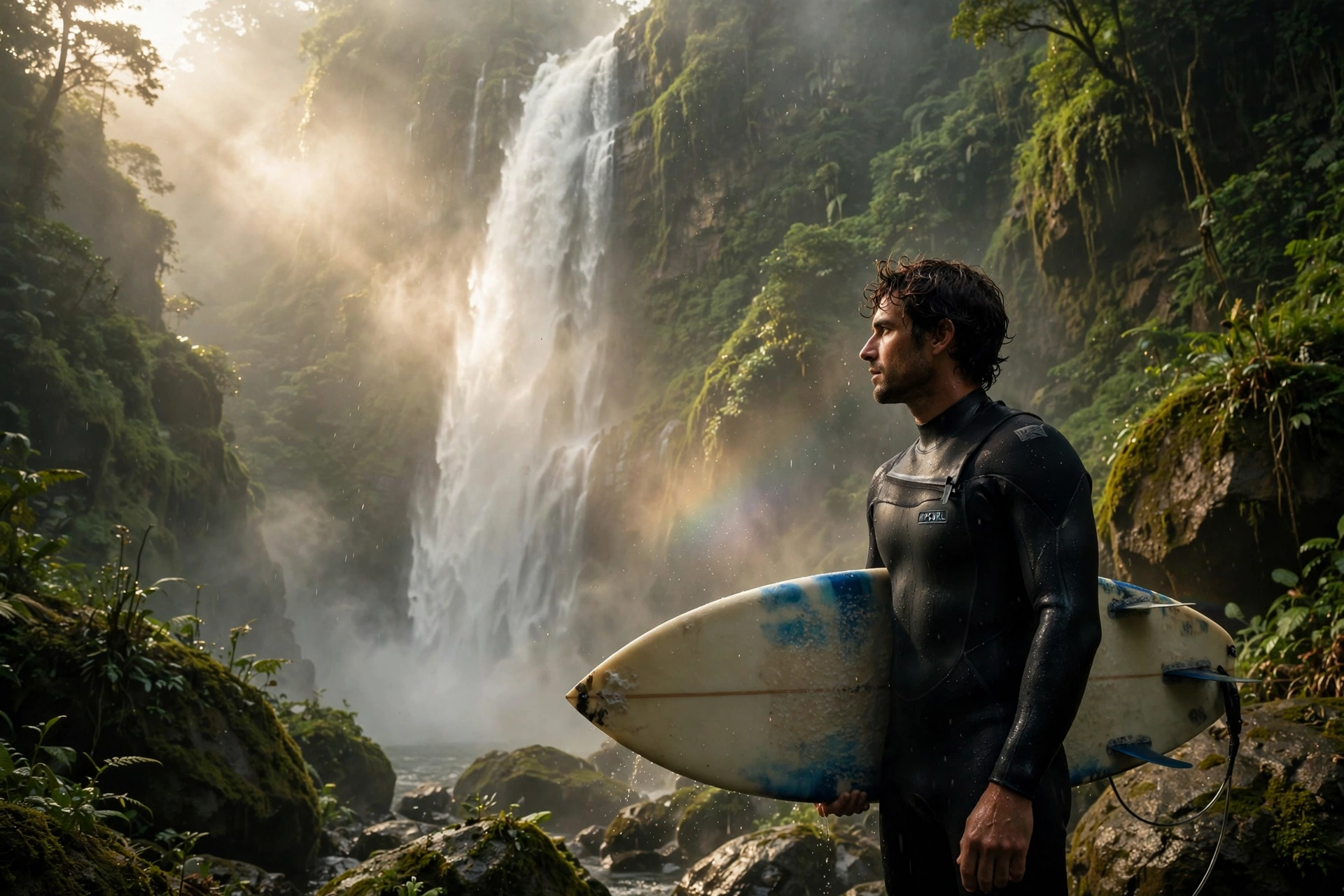 Cinematic Waterfall Mist