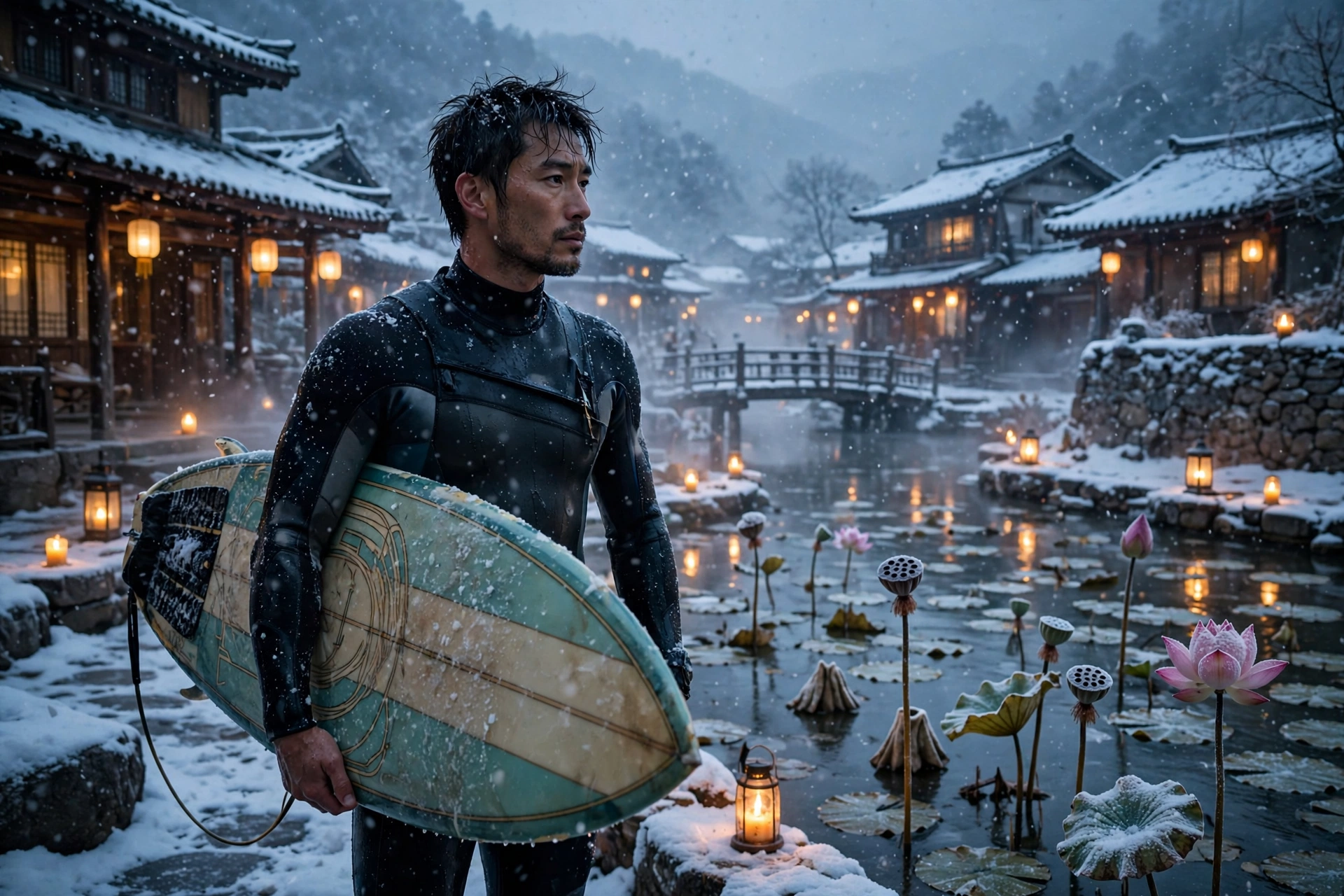Cinematic Lotus Pond