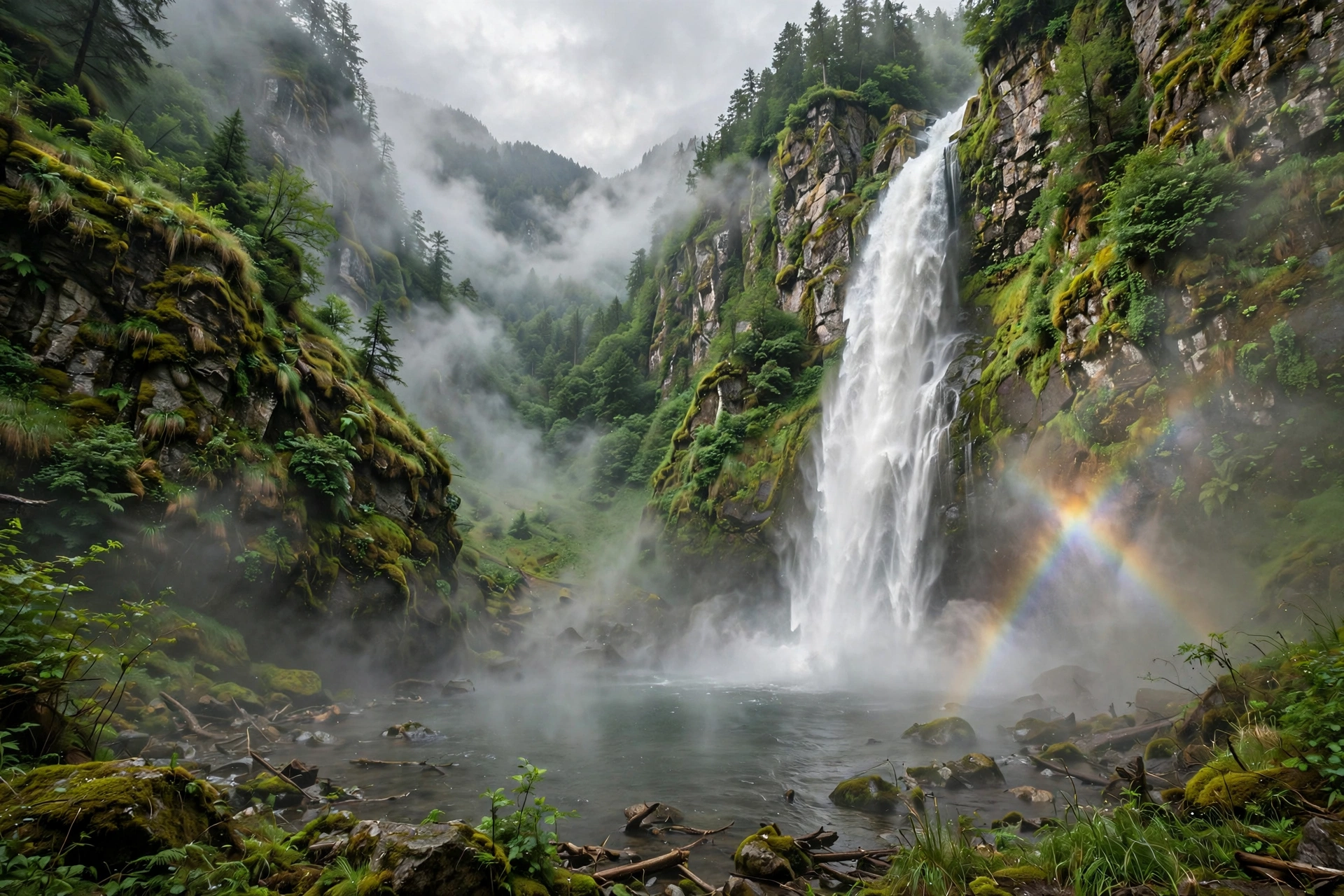 Waterfall Mist Wilderness