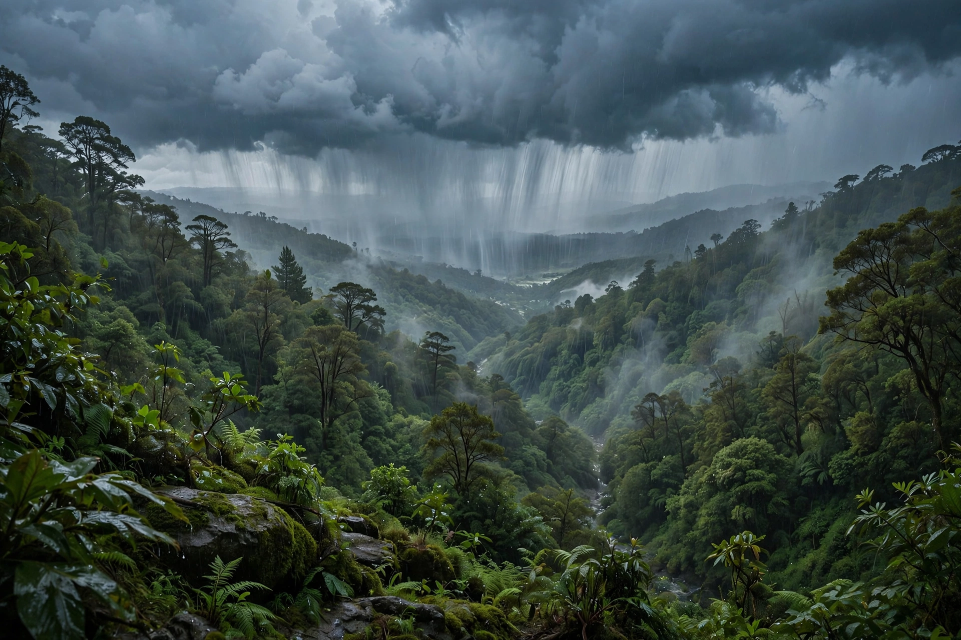 Monsoon Rain Wilderness