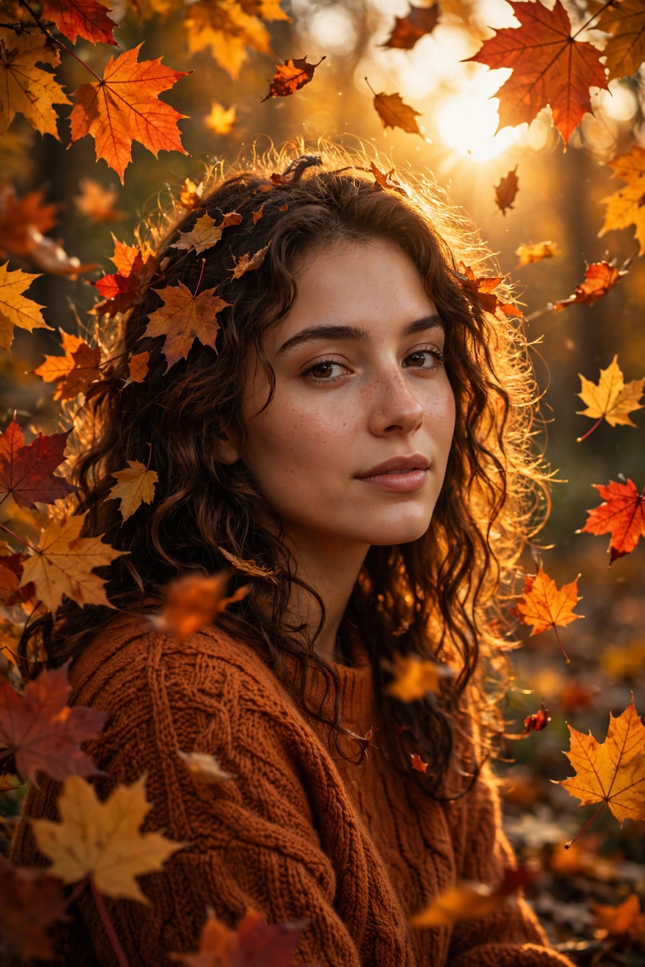 Autumn Fire Portrait
