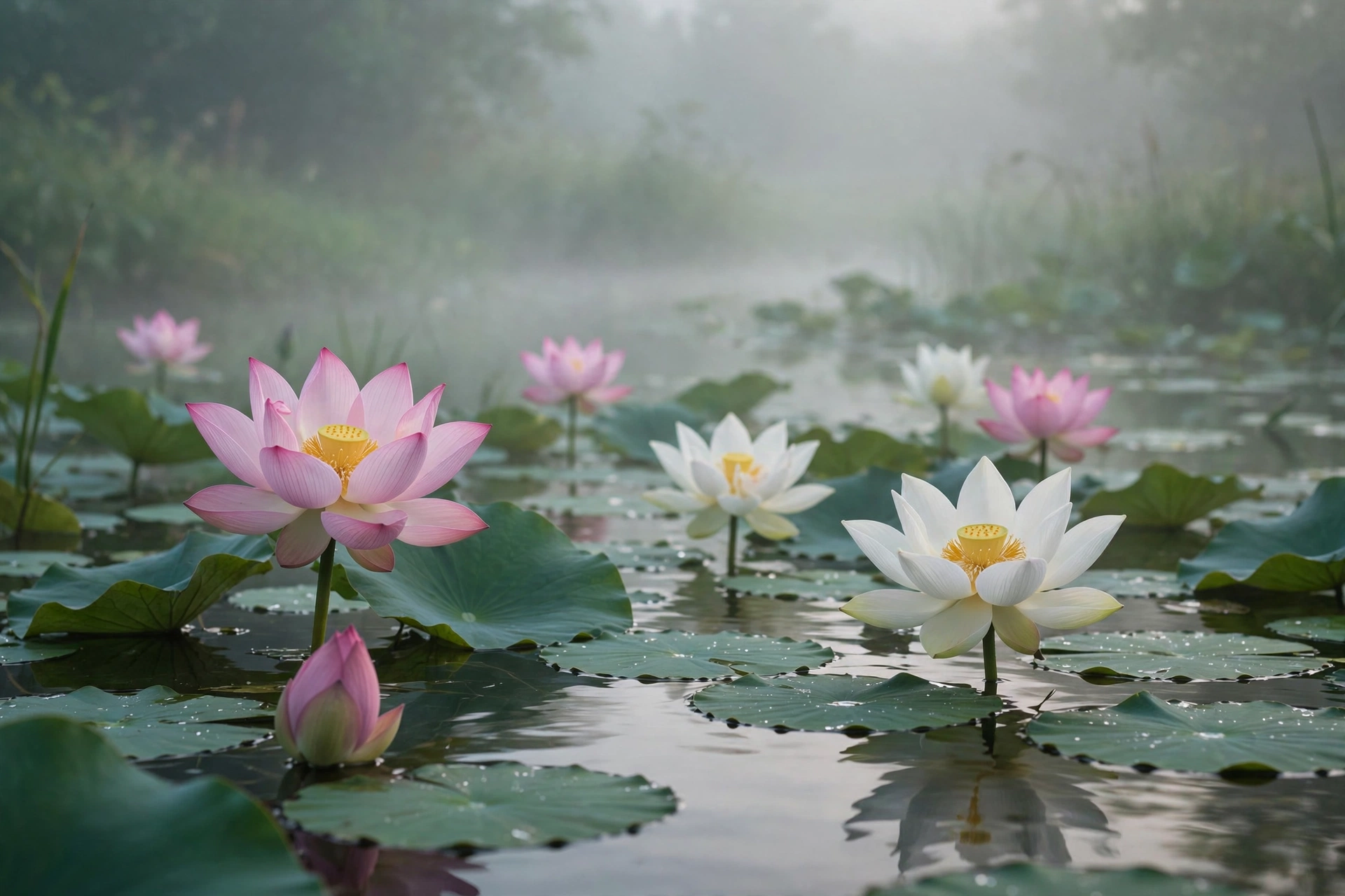 Lotus Pond Portrait