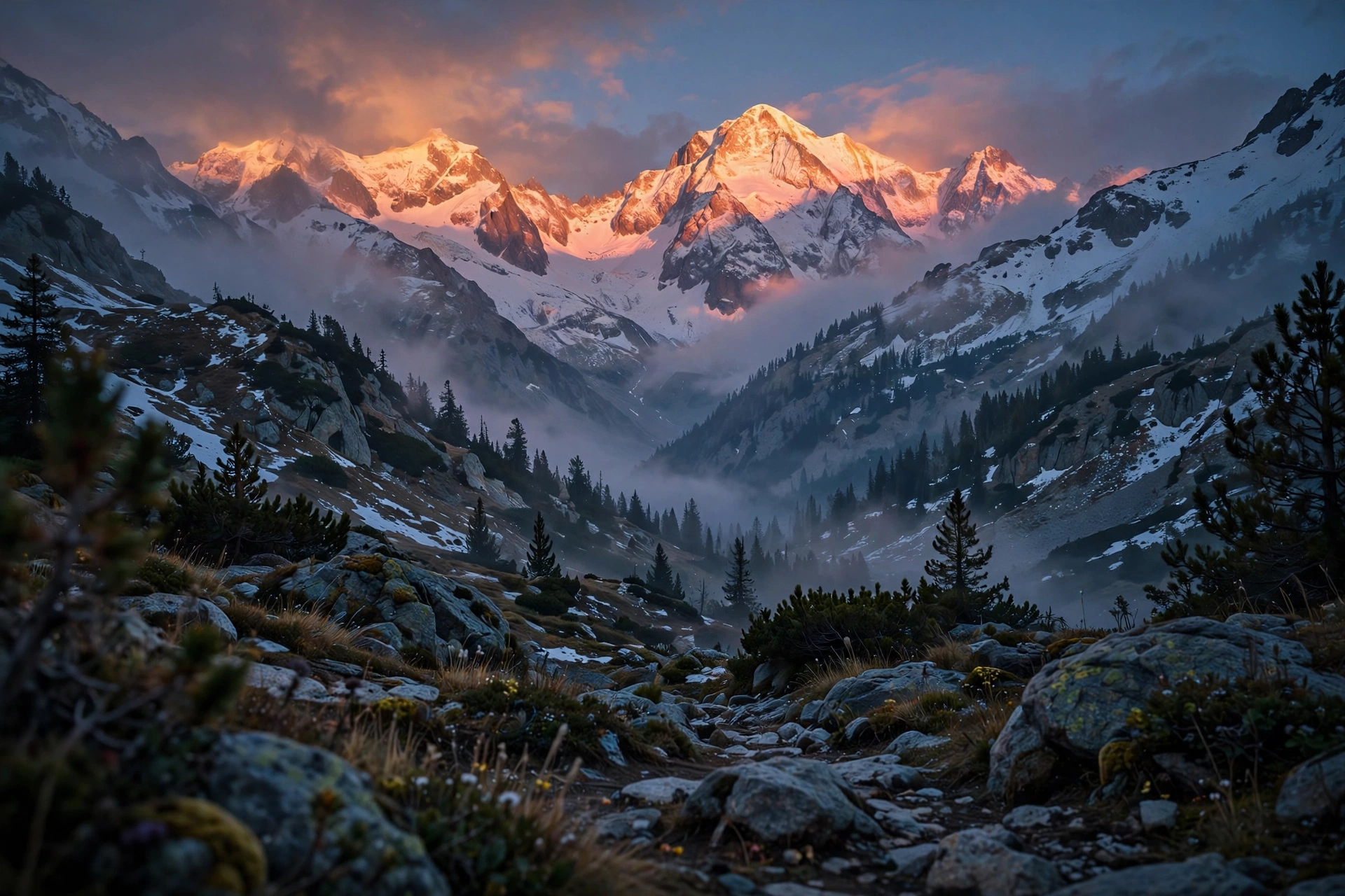 Alpine Glow Video Prompt