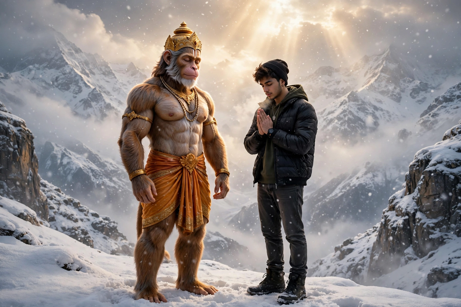 Photo with Hanuman Ji