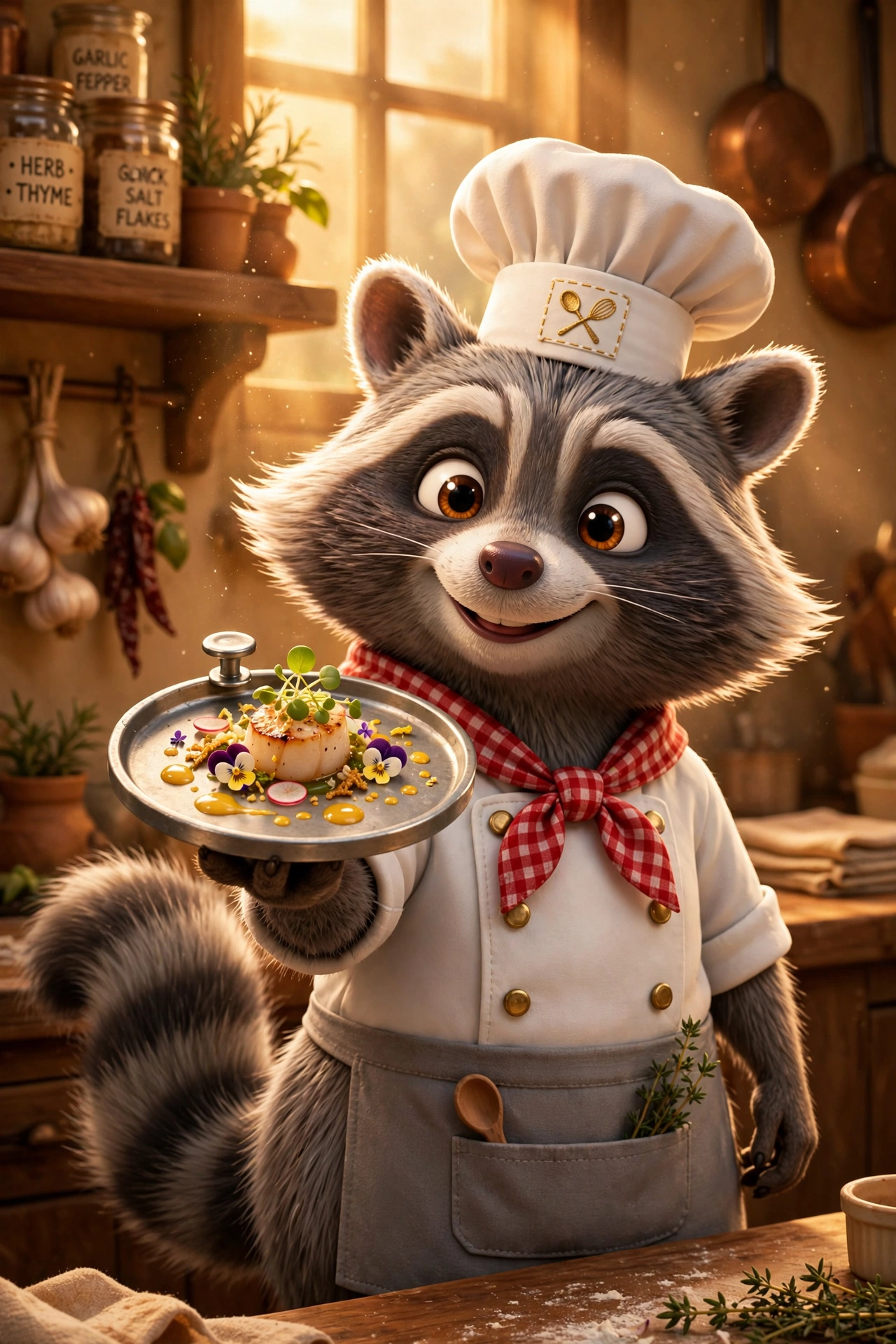 Pixar Raccoon Chef