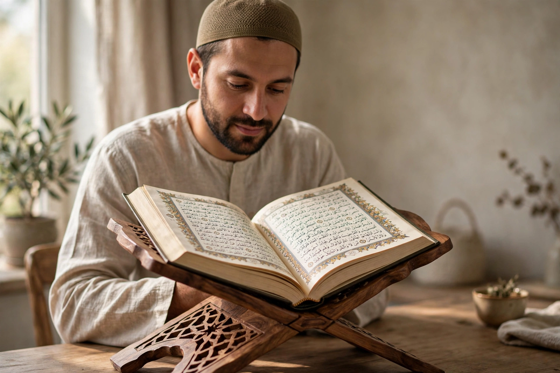 Quran Man Reading