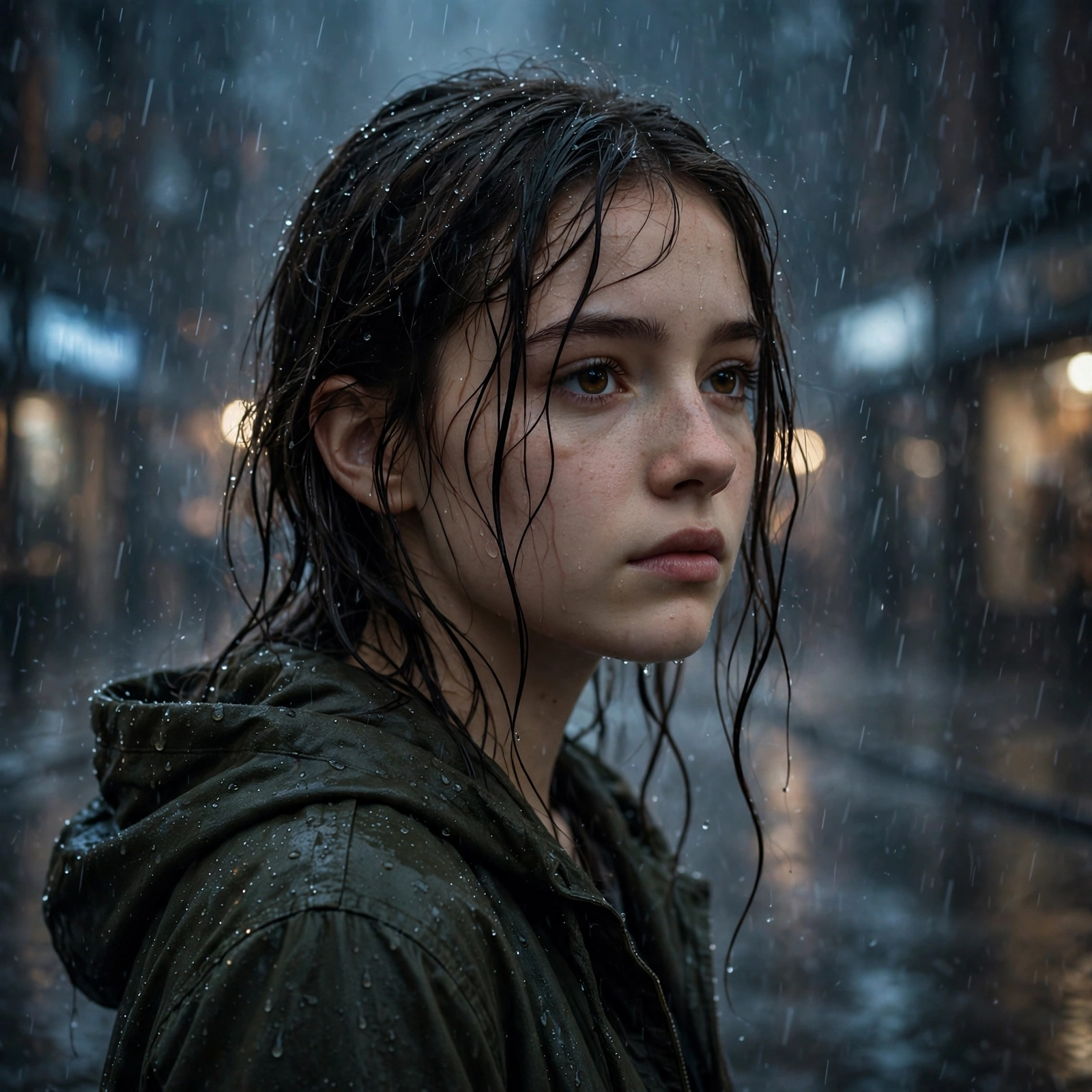 Rain Aesthetic Girl
