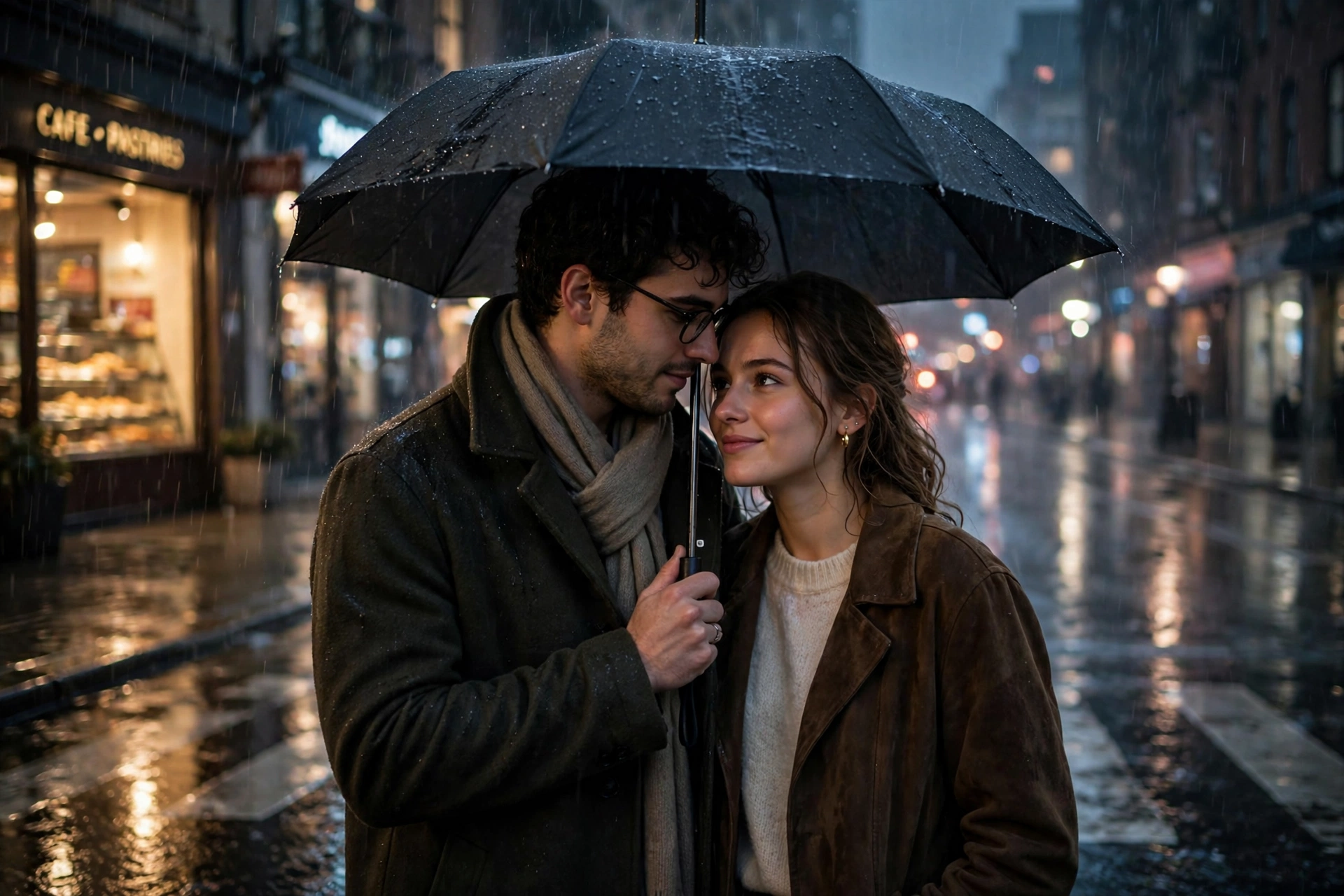 Rainy Couple Romance
