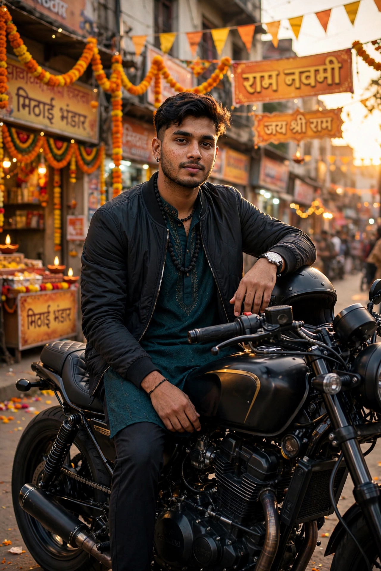 Ram Navami Biker Look