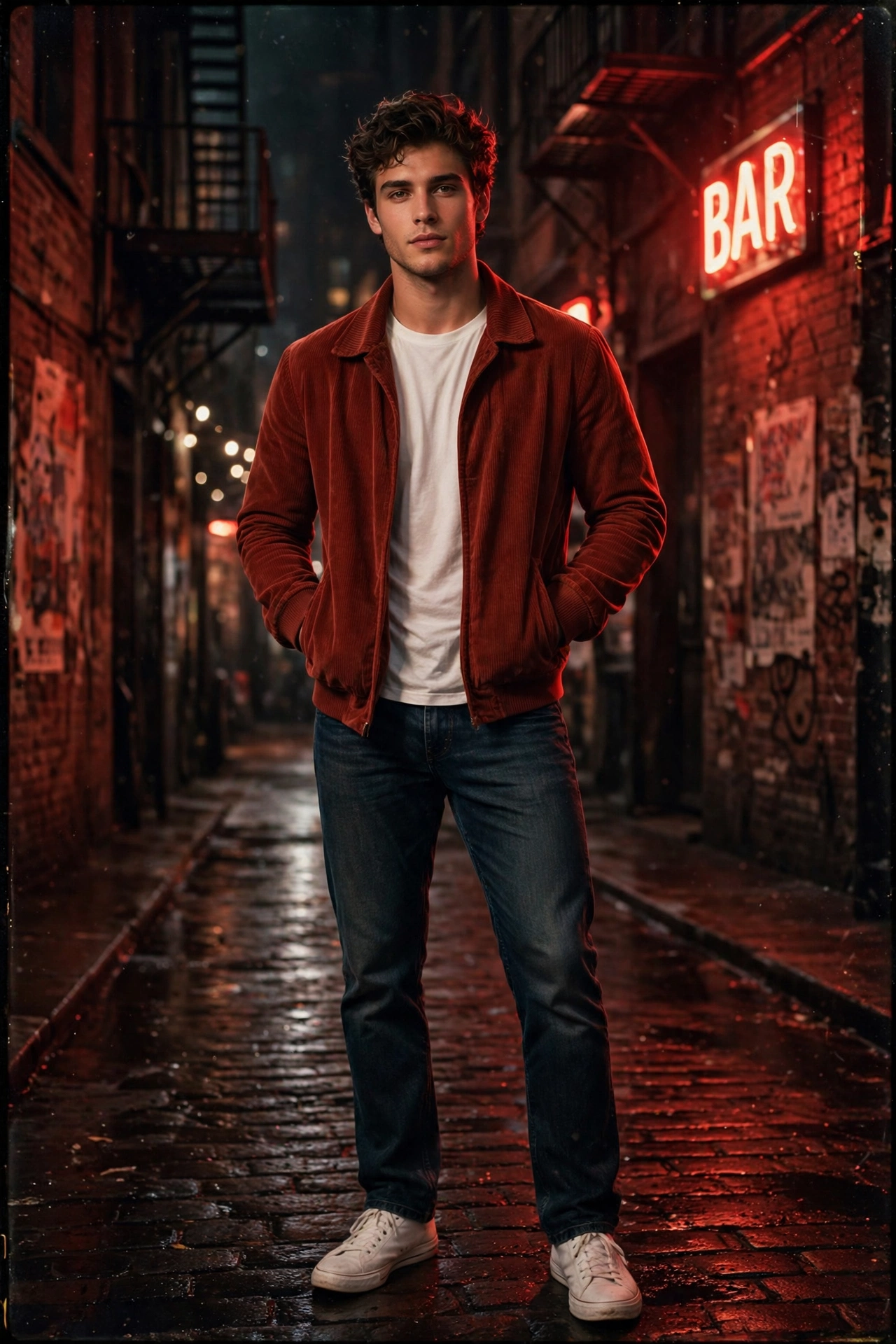 Red Retro Portrait