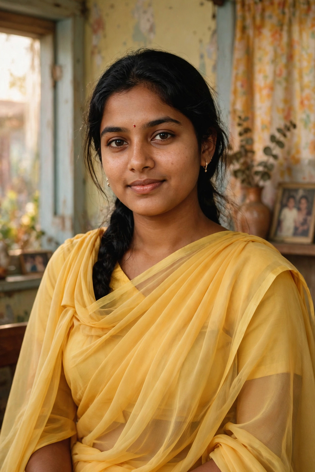 Retro Saree Portrait