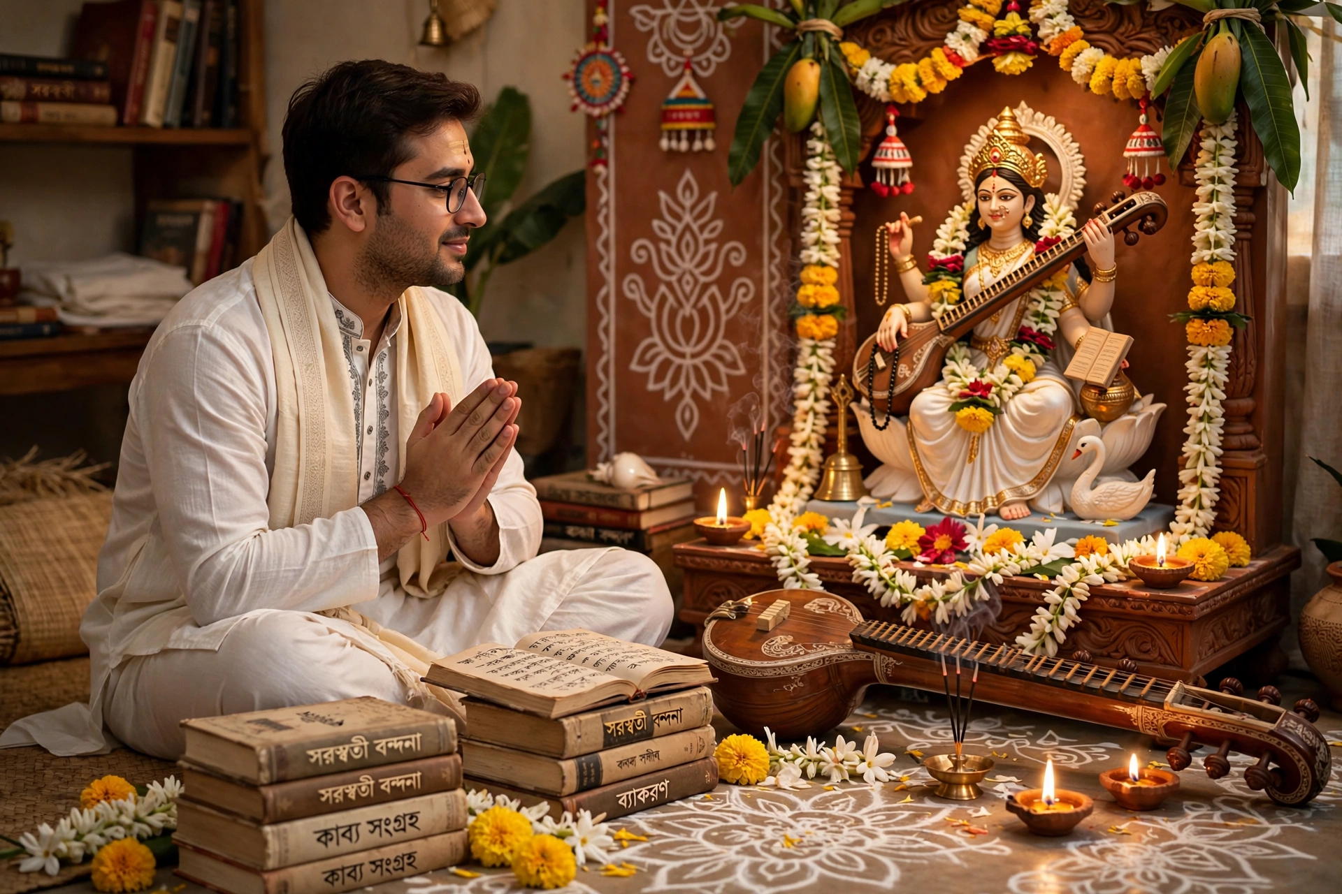 Saraswati Puja Man