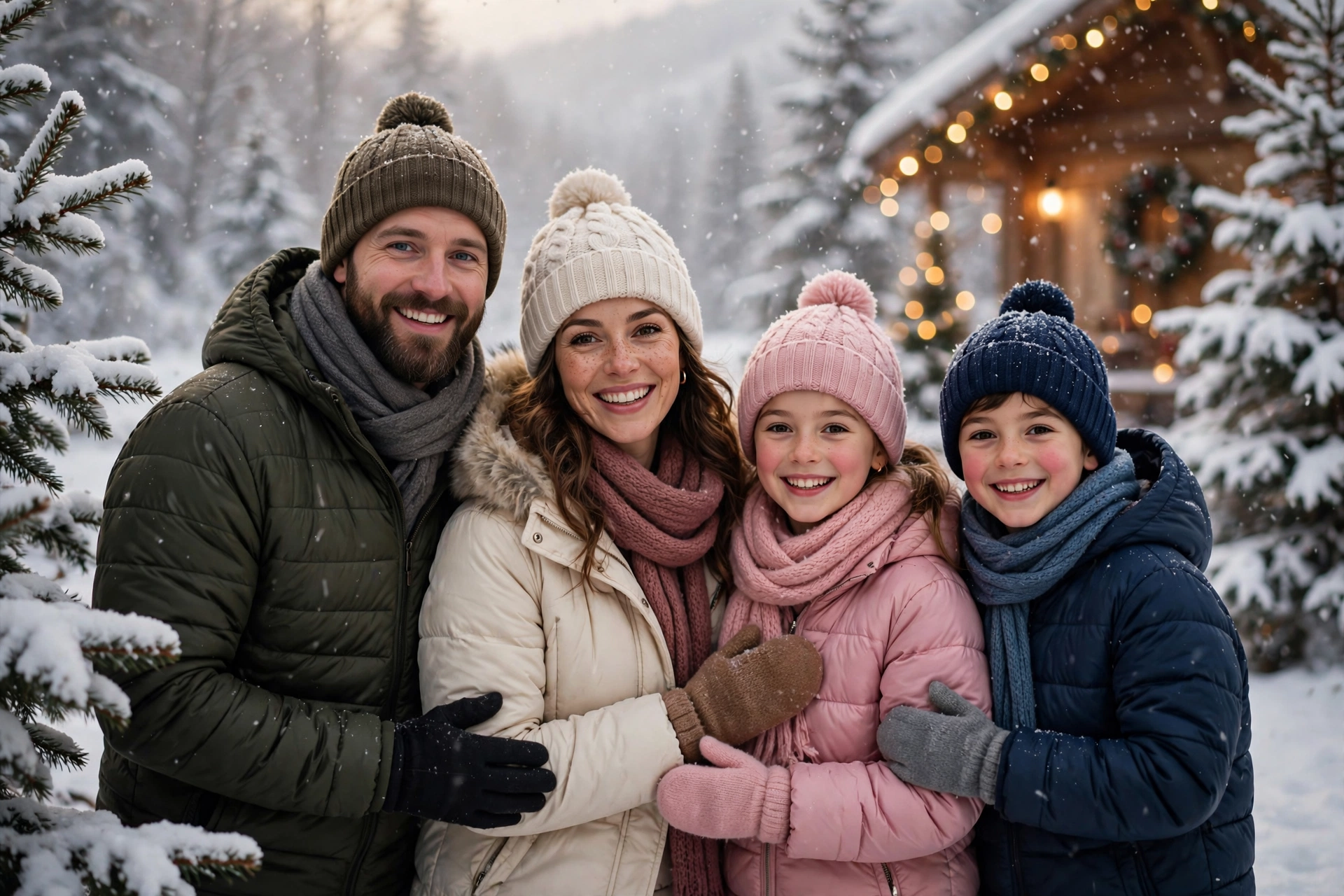 Snowy Family Christmas