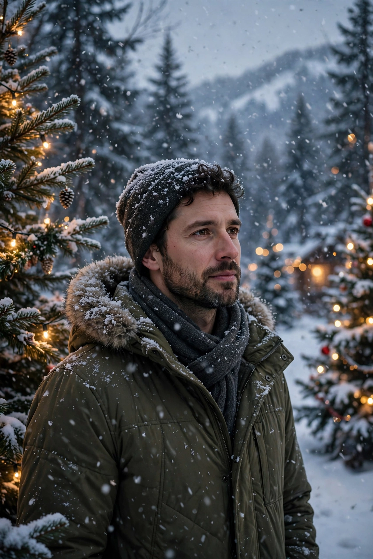 Snowy Man Christmas