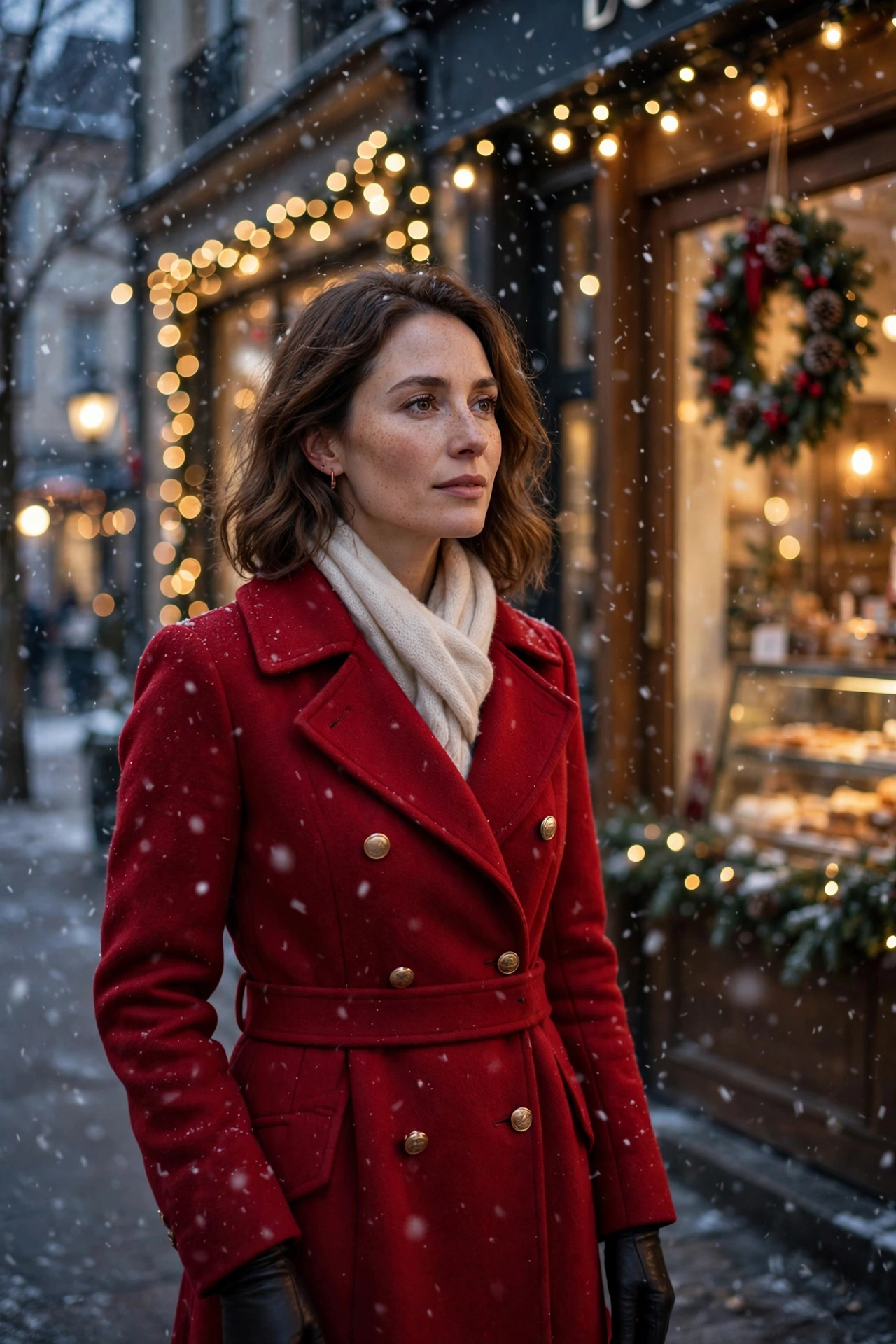 Snowy Woman Christmas