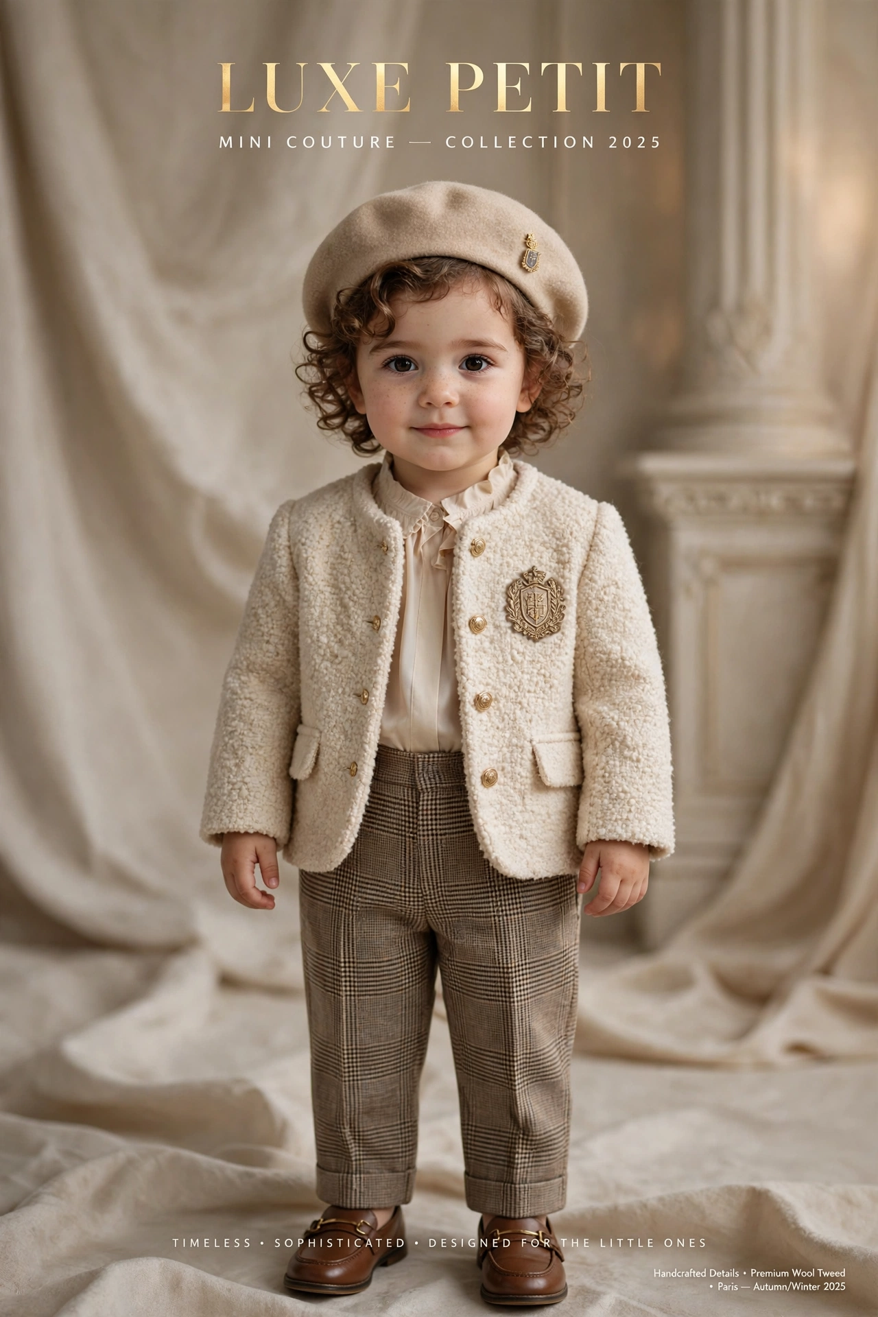 Stylish Toddler Fashion Poster Prompt