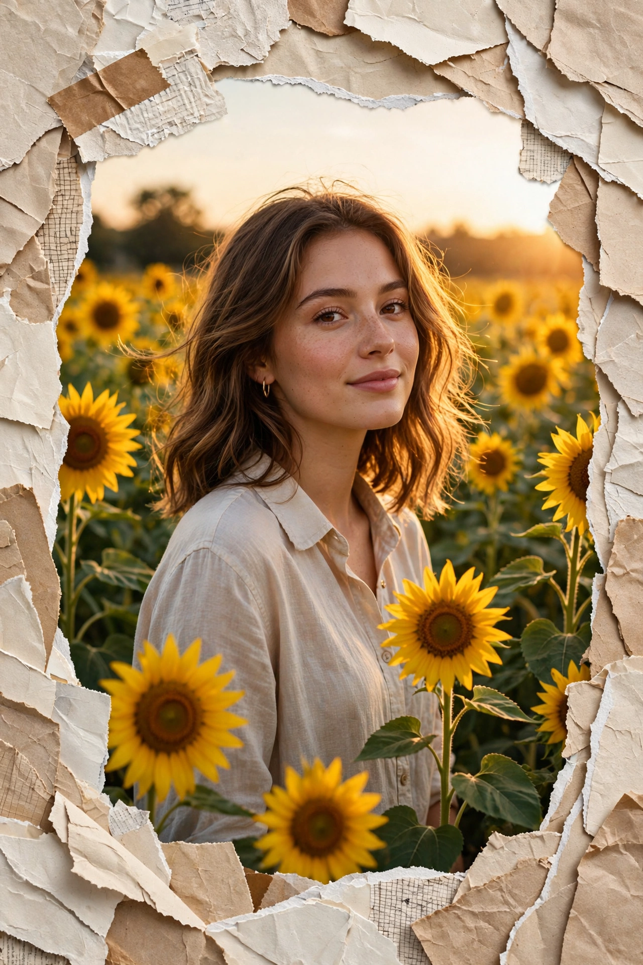 Sunflower Garden Collage