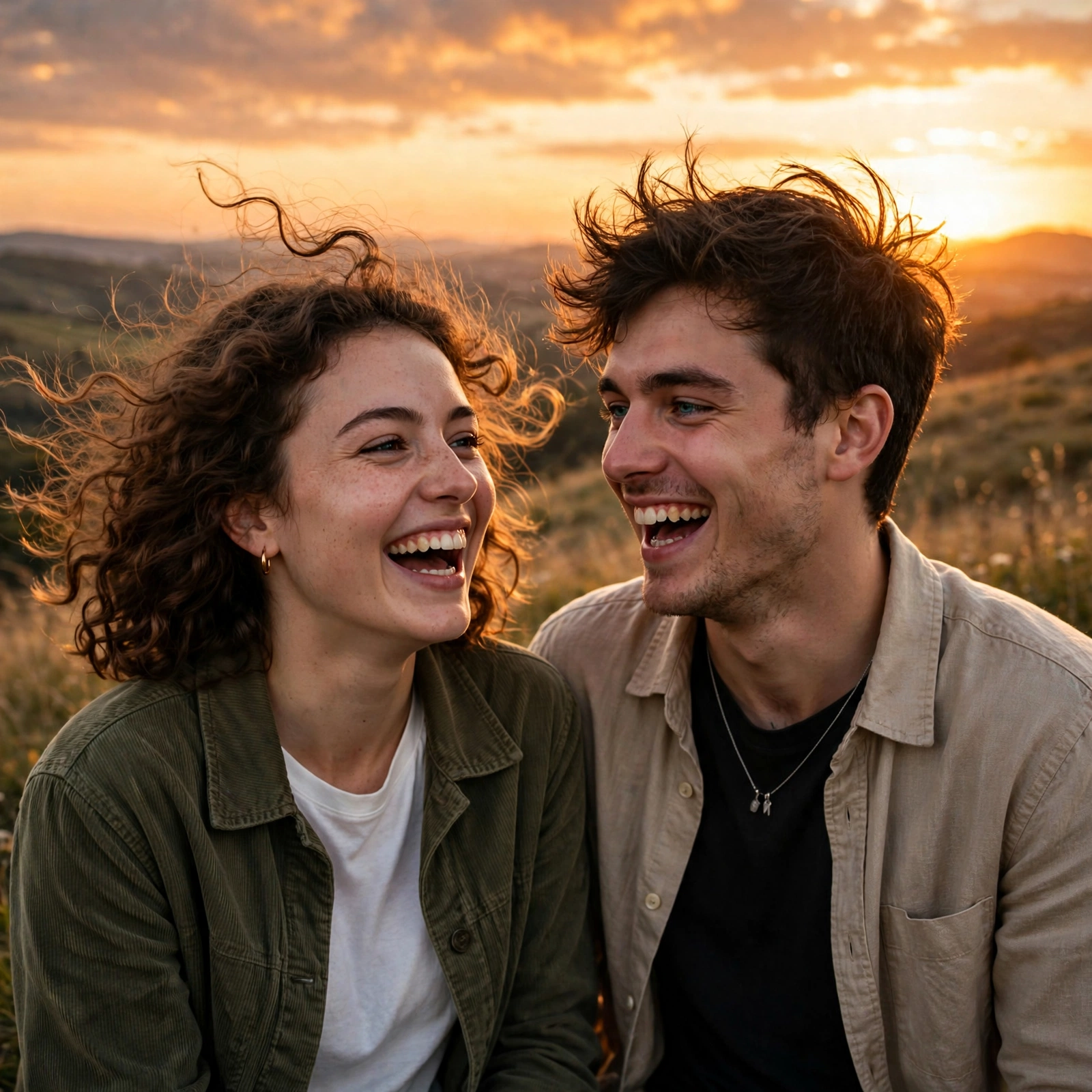 Sunset Young Couple Goals