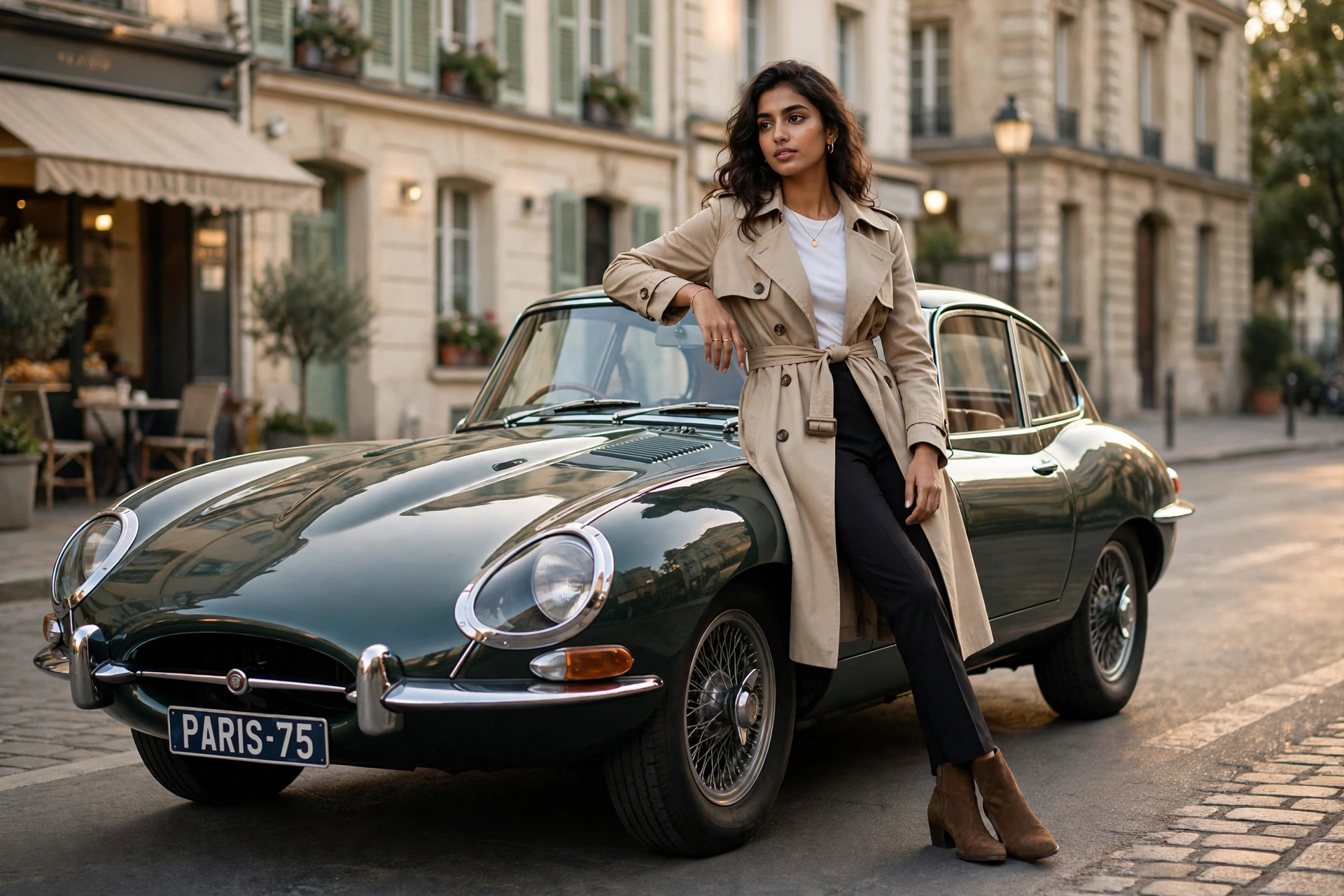 Vintage Car Fashion Portrait