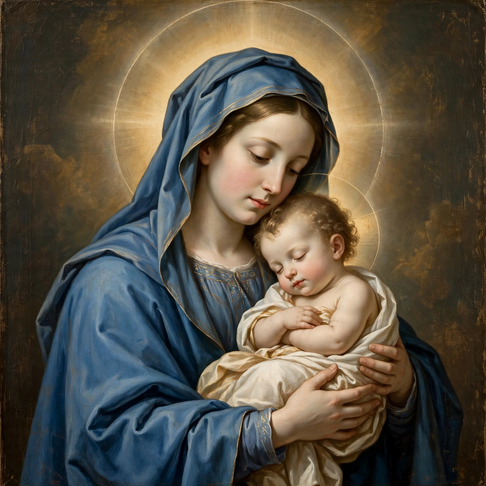 Virgin Mary Child Art