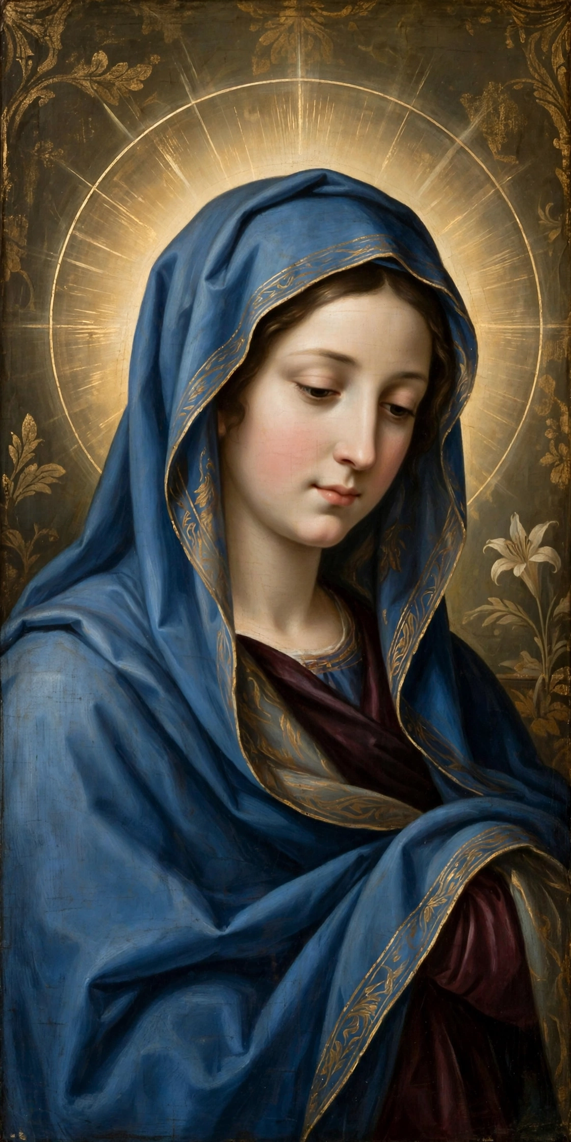 Virgin Mary Woman Art