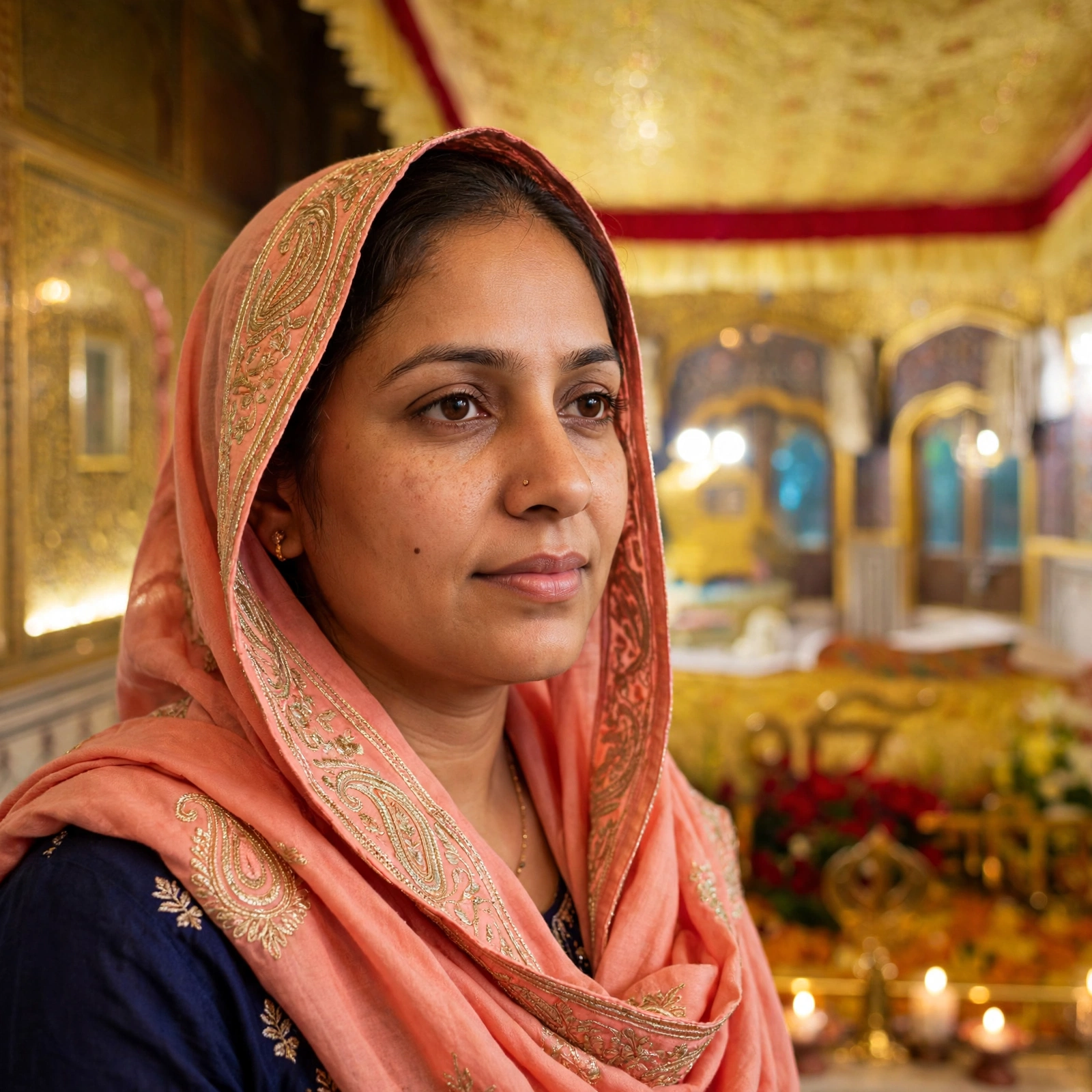 Woman at Gurudwara