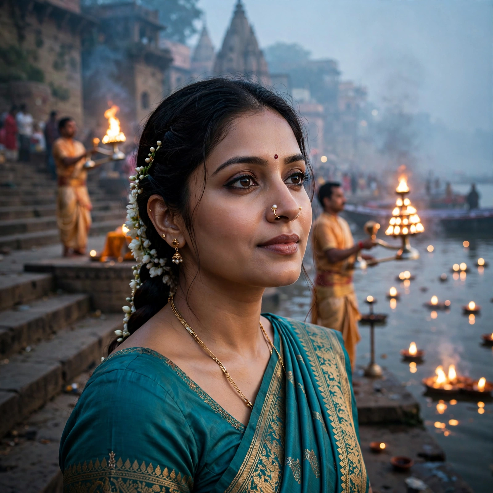 Woman at Varanasi Ghat