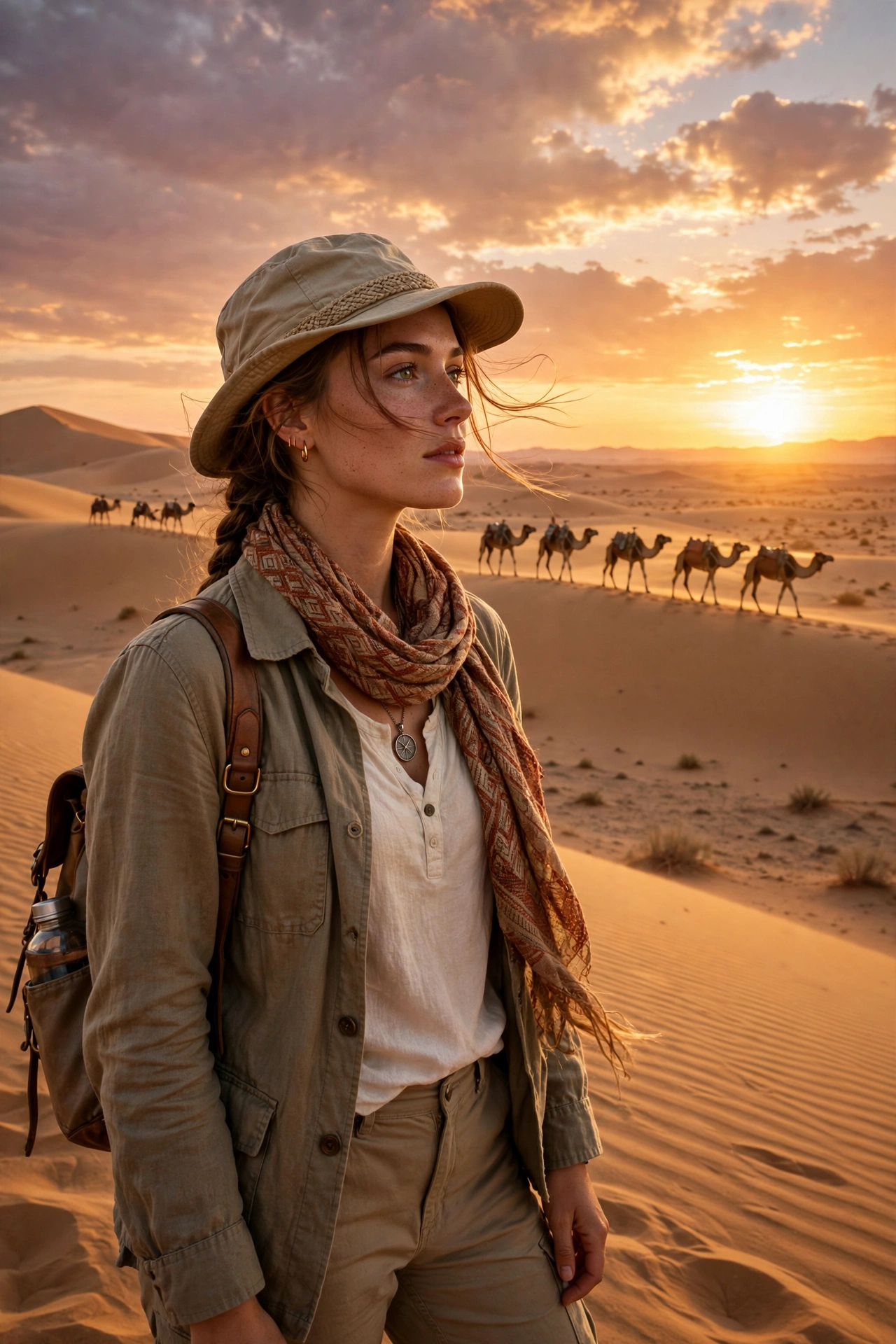Woman Desert Safari