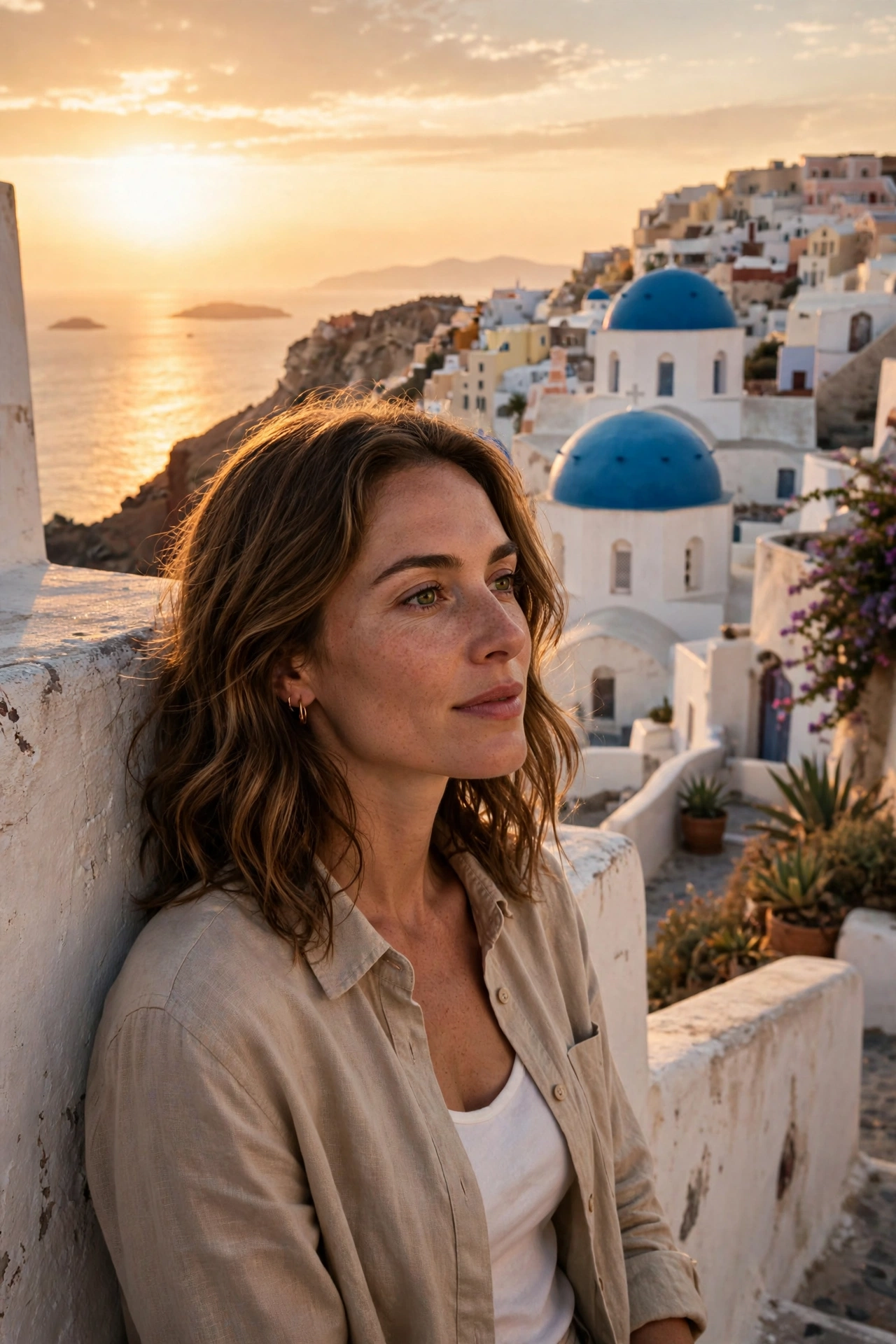 Woman Santorini